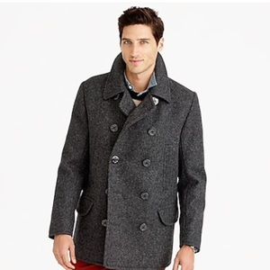 J. Crew Men’s Wool Dock Peacoat with Thinsulate